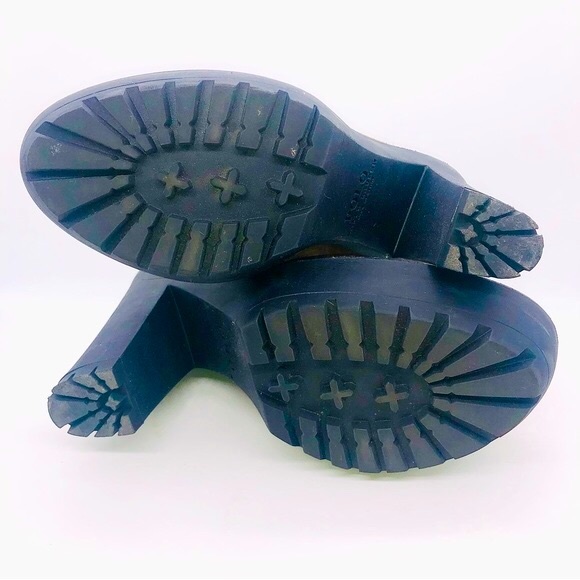 Polo Ralph Lauren Helene Oiled Suede Platform Hiking Boots EU 38 / US 8 EUC - Picture 10 of 11